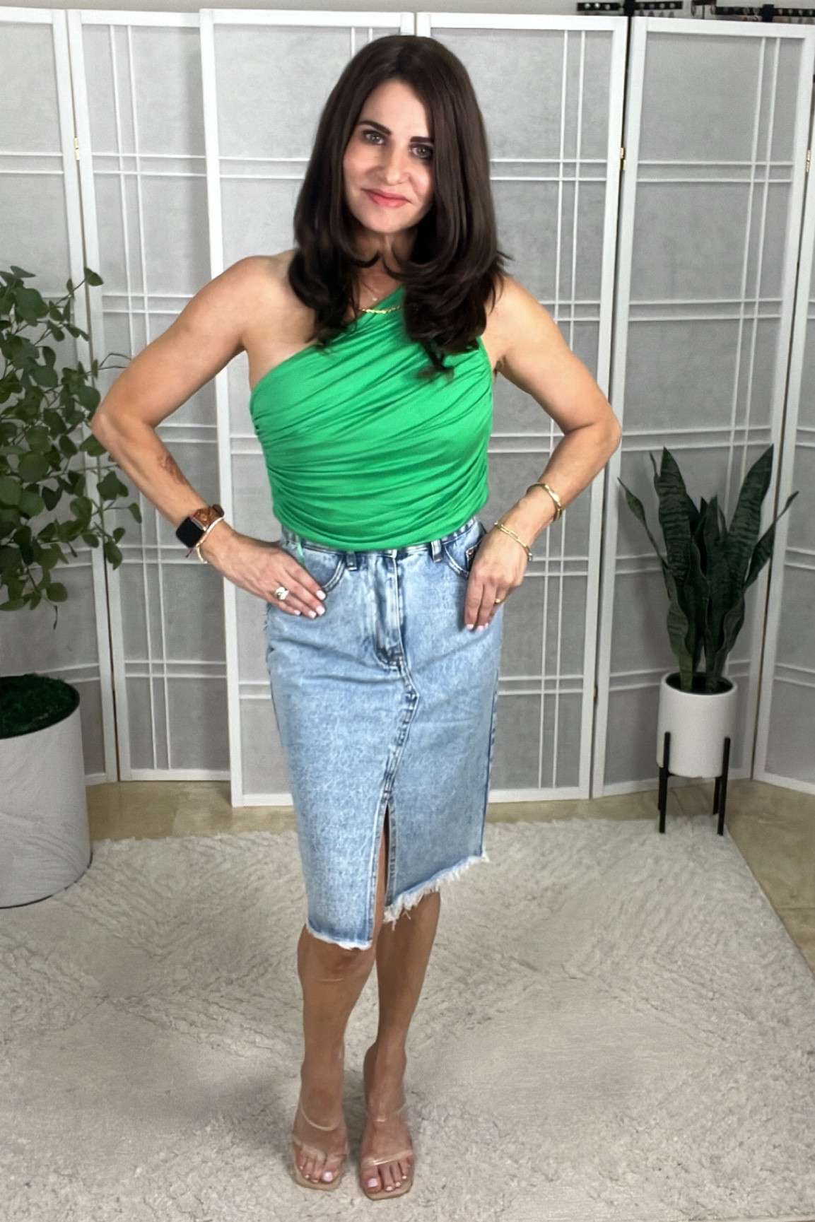 Denim look inspo 
Skirt sm 
Top Med 

#LTKsalealert #LTKstyletip #LTKSeasonal