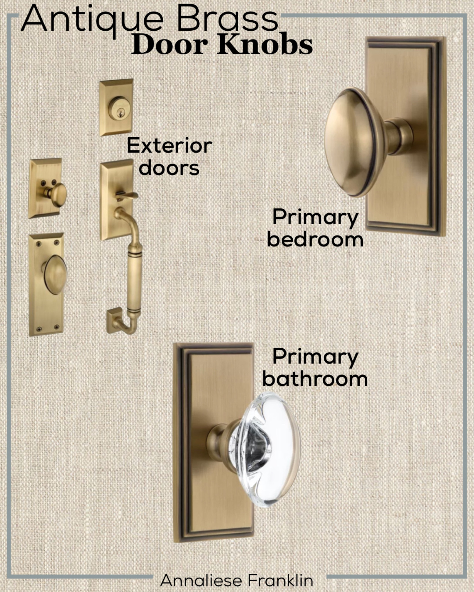 Entryway doorknob | oval doorknob | antique brass doorknob | glass door knob  | traditional home decor | becki Owens style | home decor | 

#LTKFind #LTKhome