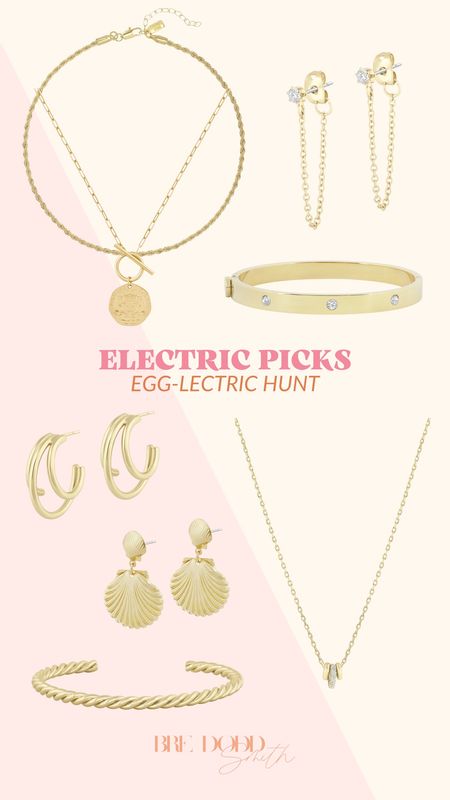 Electric picks egg-lectric hunt! Electric picks is putting prize filled eggs in every order today!! 

Electric picks, gold jewelry, vacation style, spring style, bracelets, necklaces, earrings 

#LTKfindsunder100 #LTKstyletip #LTKSeasonal