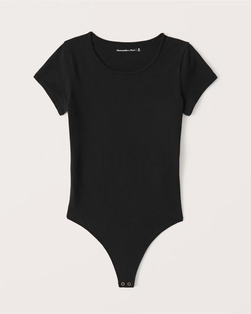 Short-Sleeve Crewneck Bodysuit | Abercrombie & Fitch (US)