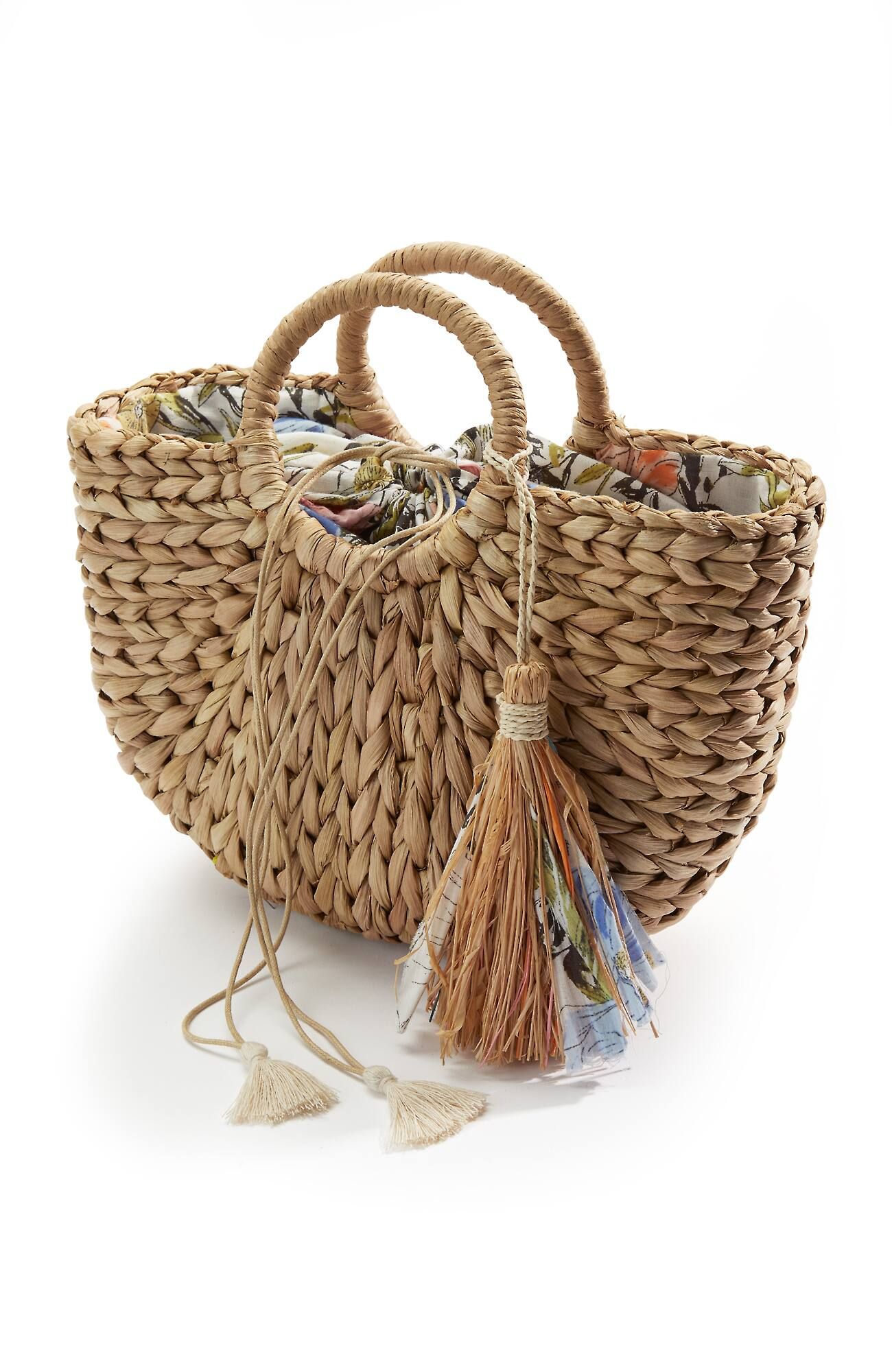 Straw Basket Bag With Drawstring | J. Jill