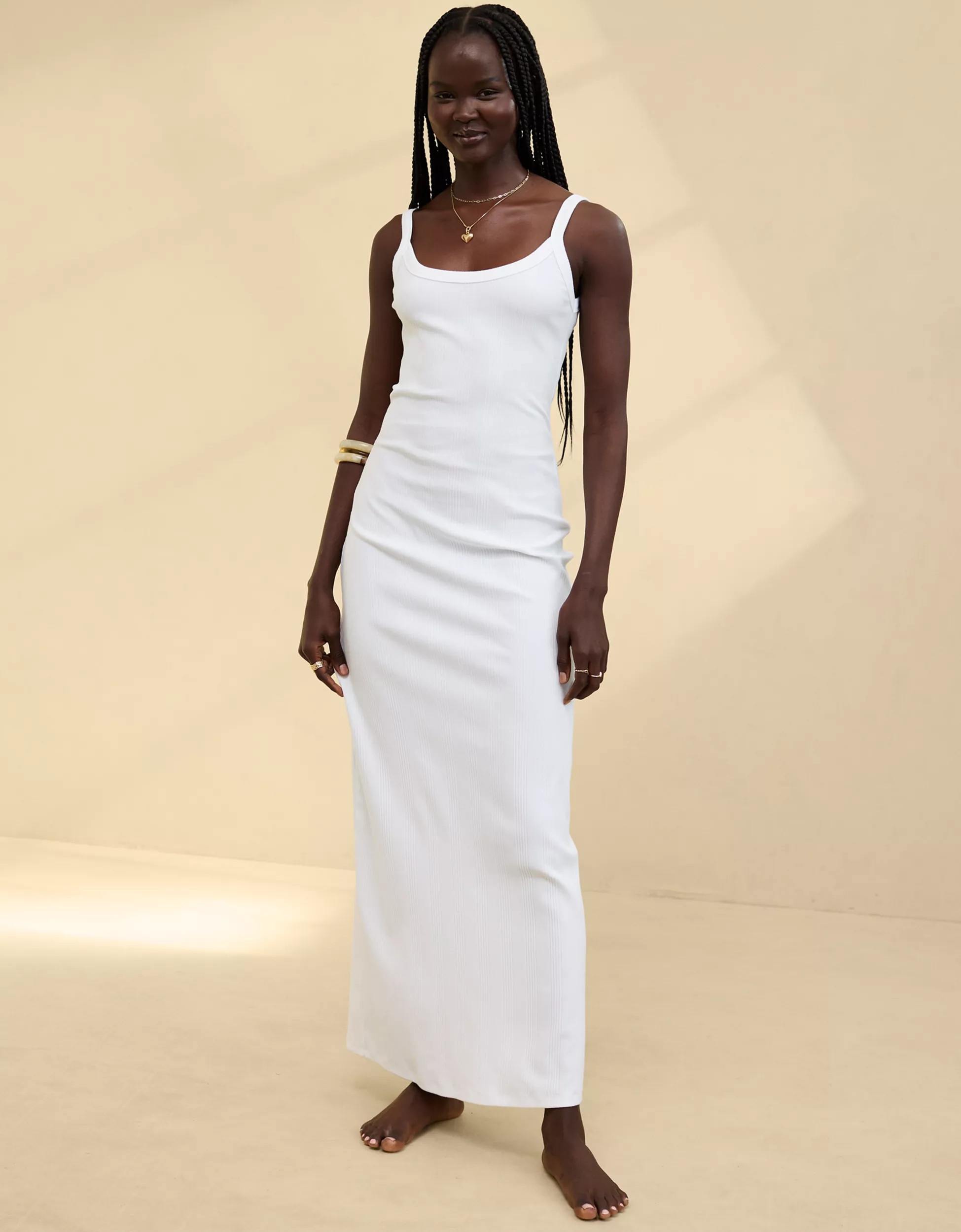 Aerie Low Back Knit Maxi Dress | Aerie