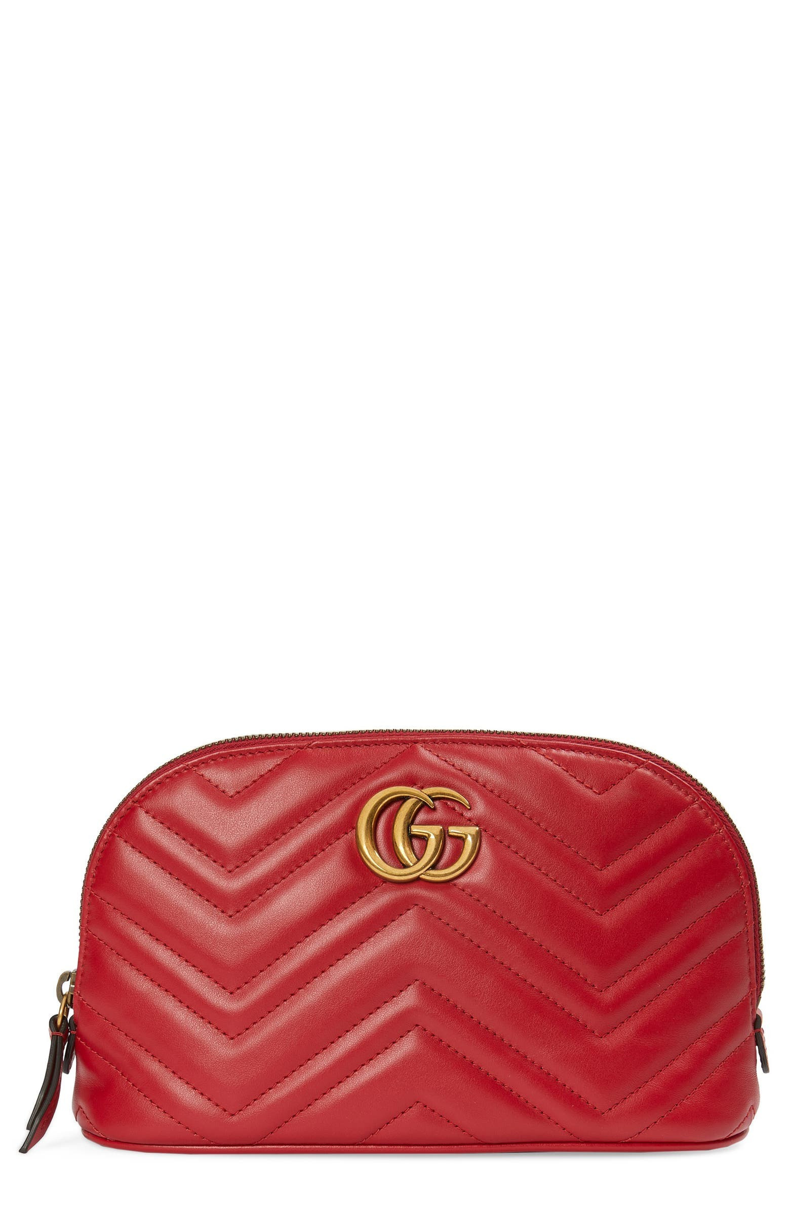 Large GG 2.0 Matelassé Leather Cosmetics Case | Nordstrom
