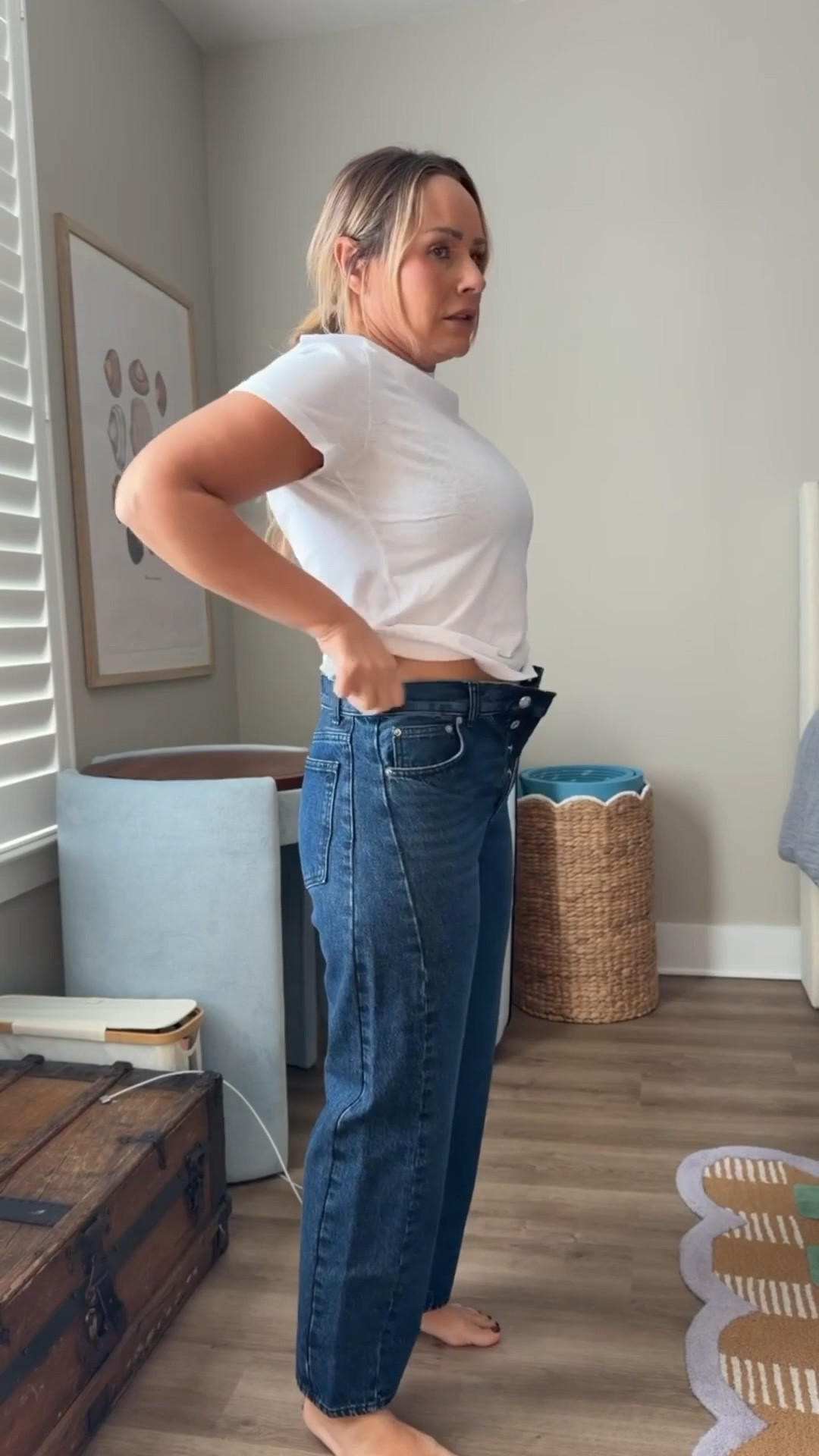Not every pair of jeans is meant to fit — and that’s not a reflection of your body.
Tried them on, didn’t love them, folded them up, and moved on.
No spiraling. No “I’ll keep them just in case.”

Just a gentle reminder that the jeans should fit you, not the other way around 🤍
Comment “JEANS” and I’ll send you a link to all of my favorite denim from this year — the ones that actually fit my body best 👖✨

If this resonated, send it to someone who needs the reminder today.

women’s jeans, women’s fashion, trendy fashion, denim jeans, fashion tips, fashion reminders

#LTKSeasonal #LTKootd