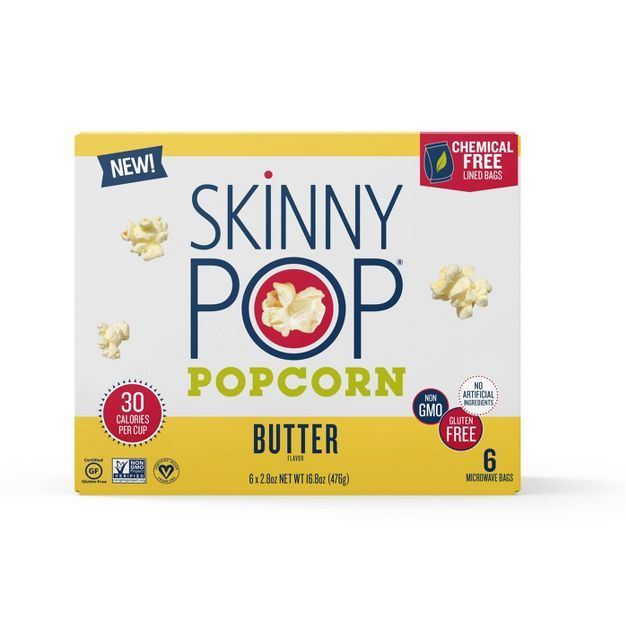 SkinnyPop Microwave Butter Popcorn - 16.8oz | Target