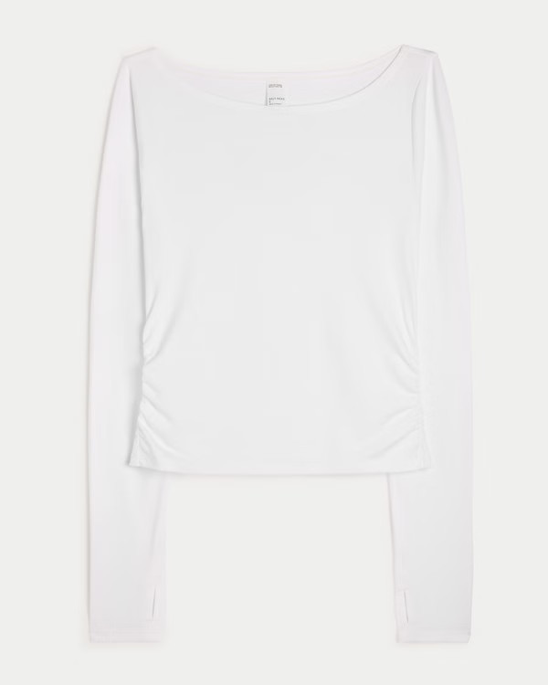 Women's Gilly Hicks Active Knit Boat-Neck Top | Women's Tops | HollisterCo.com | Hollister (UK)