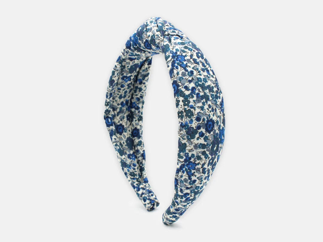 Liberty Emma and Georgina B Print Padded Knot Headband \u2013 Floral Fabric Hairband, Handmade Wo... | Etsy (Global)