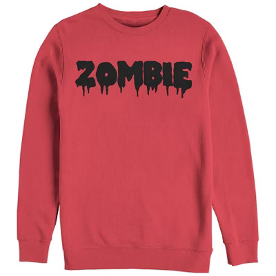 Women's CHIN UP Halloween Zombie Drip Sweatshirt | Target