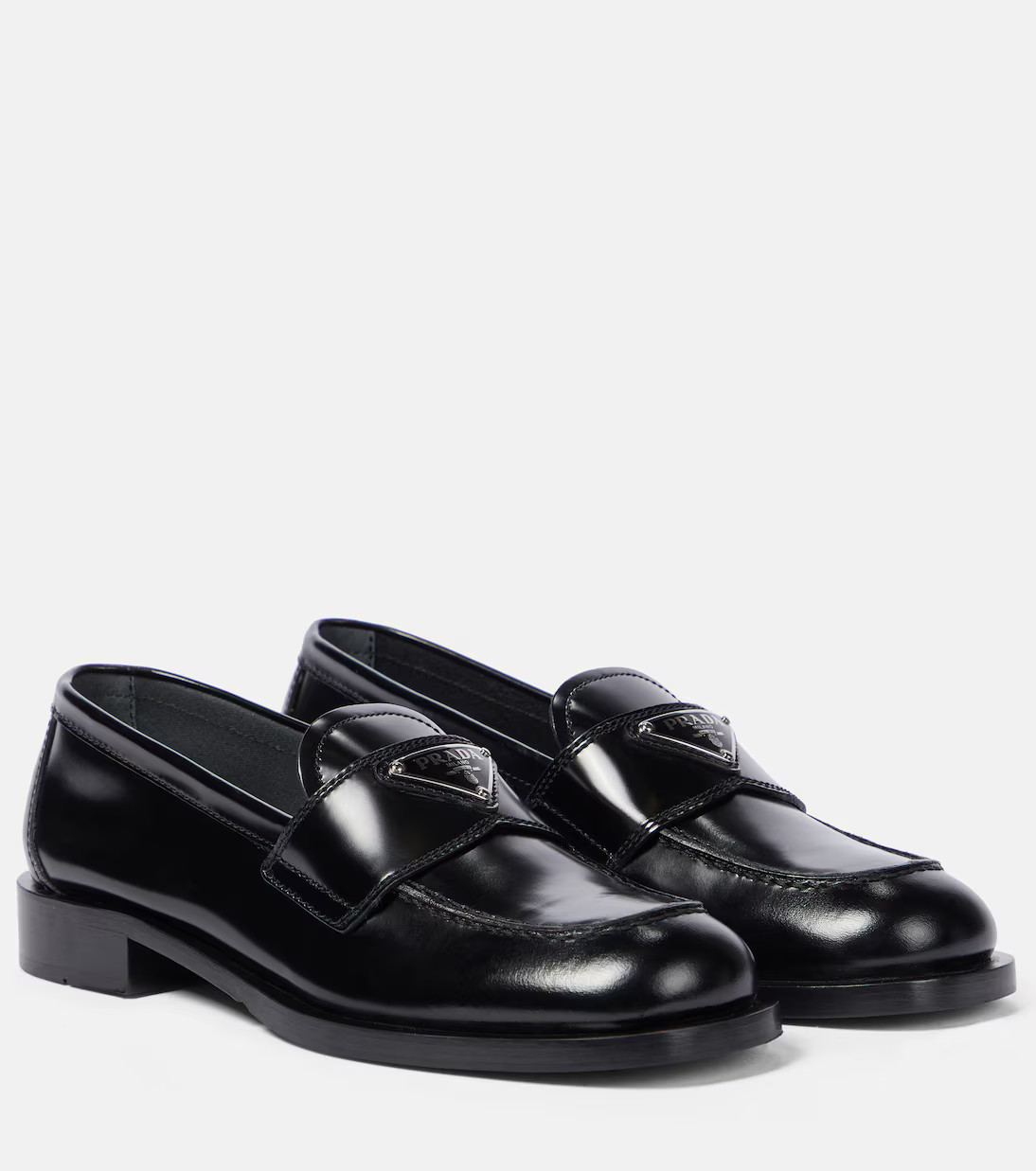 Logo leather loafers | Mytheresa (INTL)