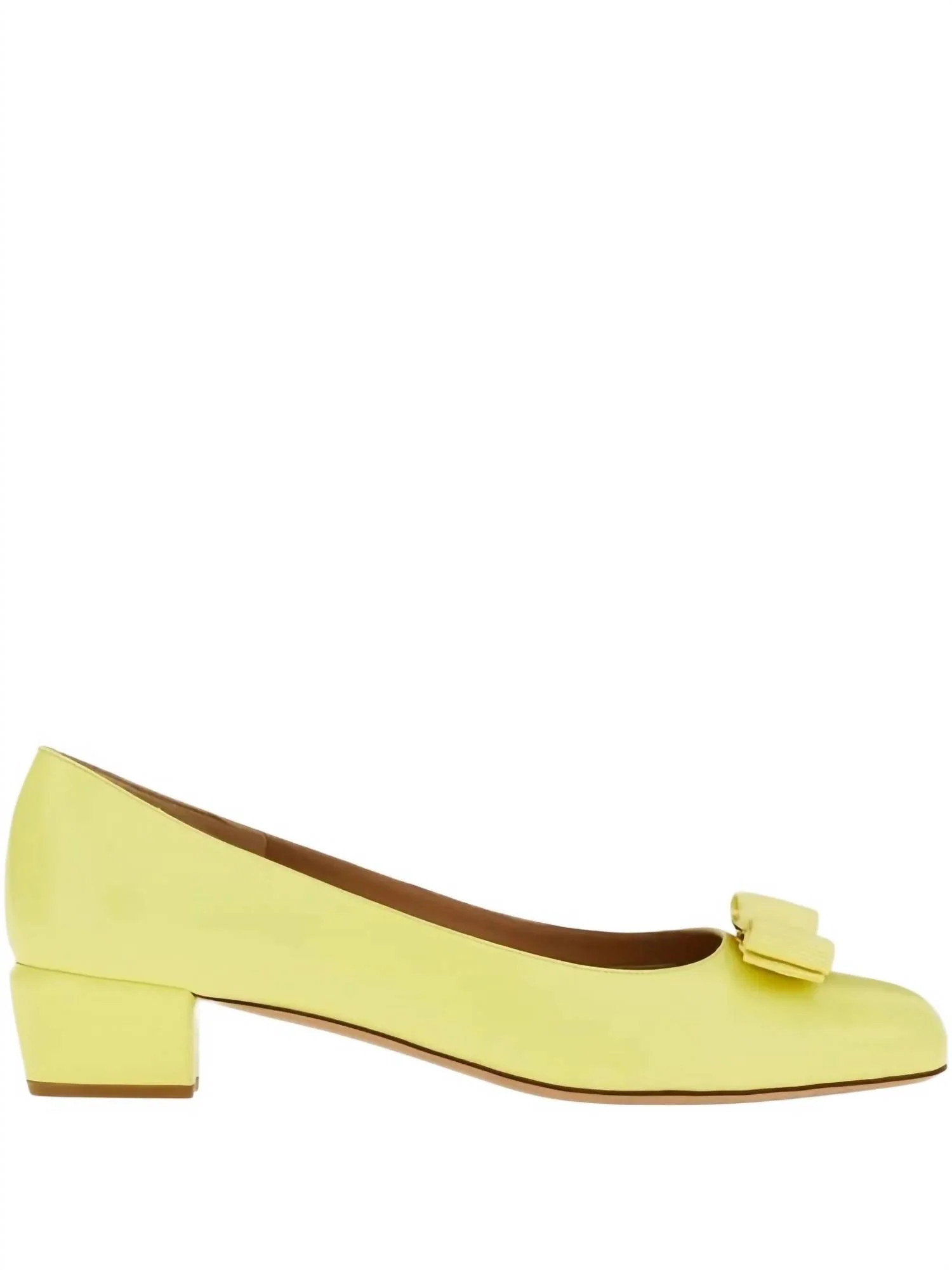 Women's Leather Ballet Flats In Yellow | Shop Simon