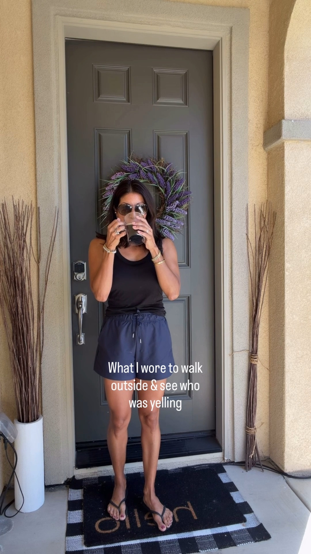 Just me being nosey. Ended up being some kid whining. Nothing exciting :) 

Old Navy Style 
Xs in both pieces

#LTKmomlife #LTKootd #LTKOver40
