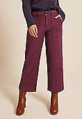 Patch Pocket High Rise Wide Leg Pant | Maurices