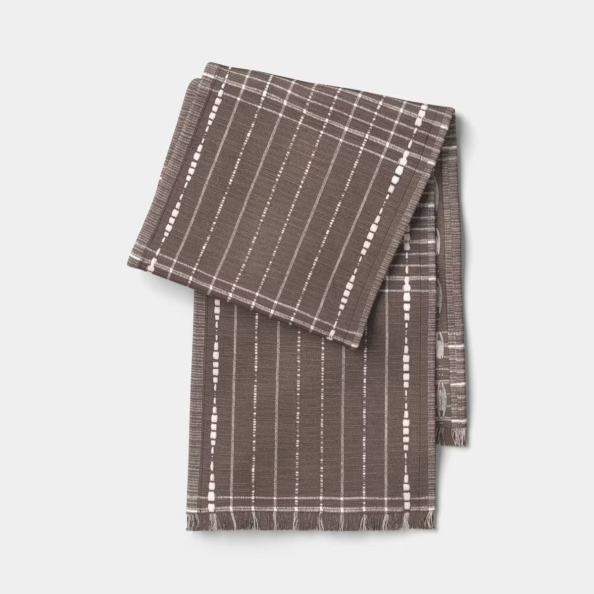 14x72" Cotton Table Runner Ikat Woven Brown - Threshold™ | Target