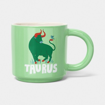15 fl oz Zodiac Taurus Mug Green - Room Essentials™ | Target