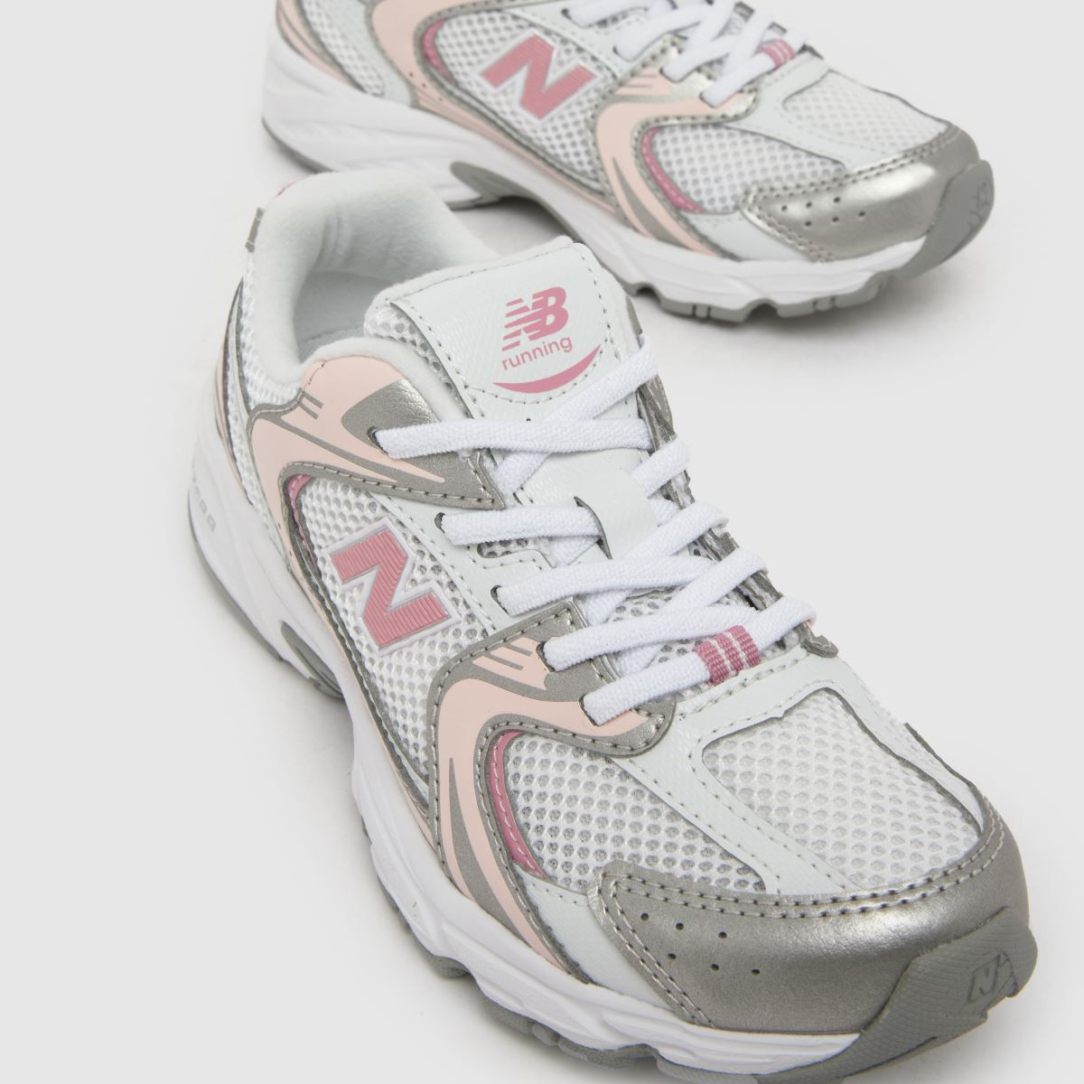 Kids Girls Junior White & Pink New Balance 530 Trainers | schuh | Schuh