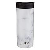 Contigo Stainless Steel Coffee Couture SNAPSEAL Vacuum-Insulated Travel Mug, 16 oz, White Marble | Amazon (US)