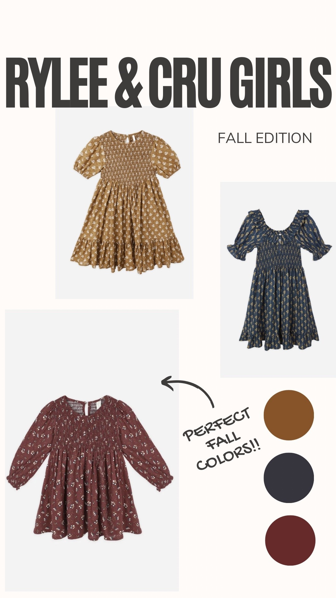 Rylee and Cru fall dresses for girls 🍂

#LTKKids #LTKStyleTip