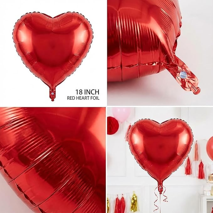Galentine's Day Balloon Decorations Kit -with Red Rose Gold GALENTINES GANG & LOVE Heart Foil Bal... | Amazon (US)