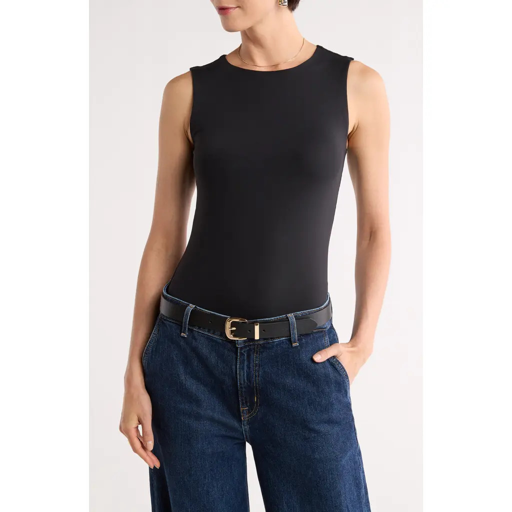 NORDSTROM RACK Sculpted Tank Top in Black at Nordstrom Rack, Size X-Large | Nordstrom Rack