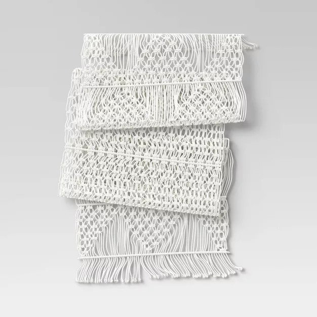 Cotton Macrame Runner White - Opalhouse™ | Target