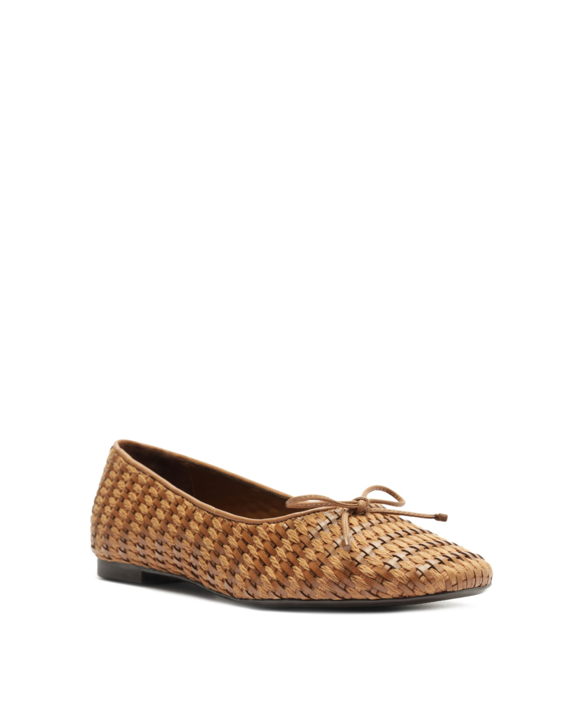 Schutz Women's Arissa Straw Slip On Flats - Brown | Macy's