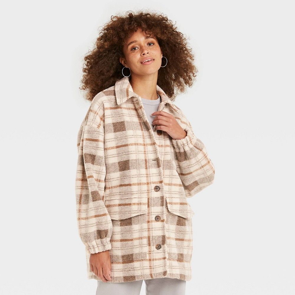 Women's Plaid Shirt Shacket - Universal Thread™ | Target