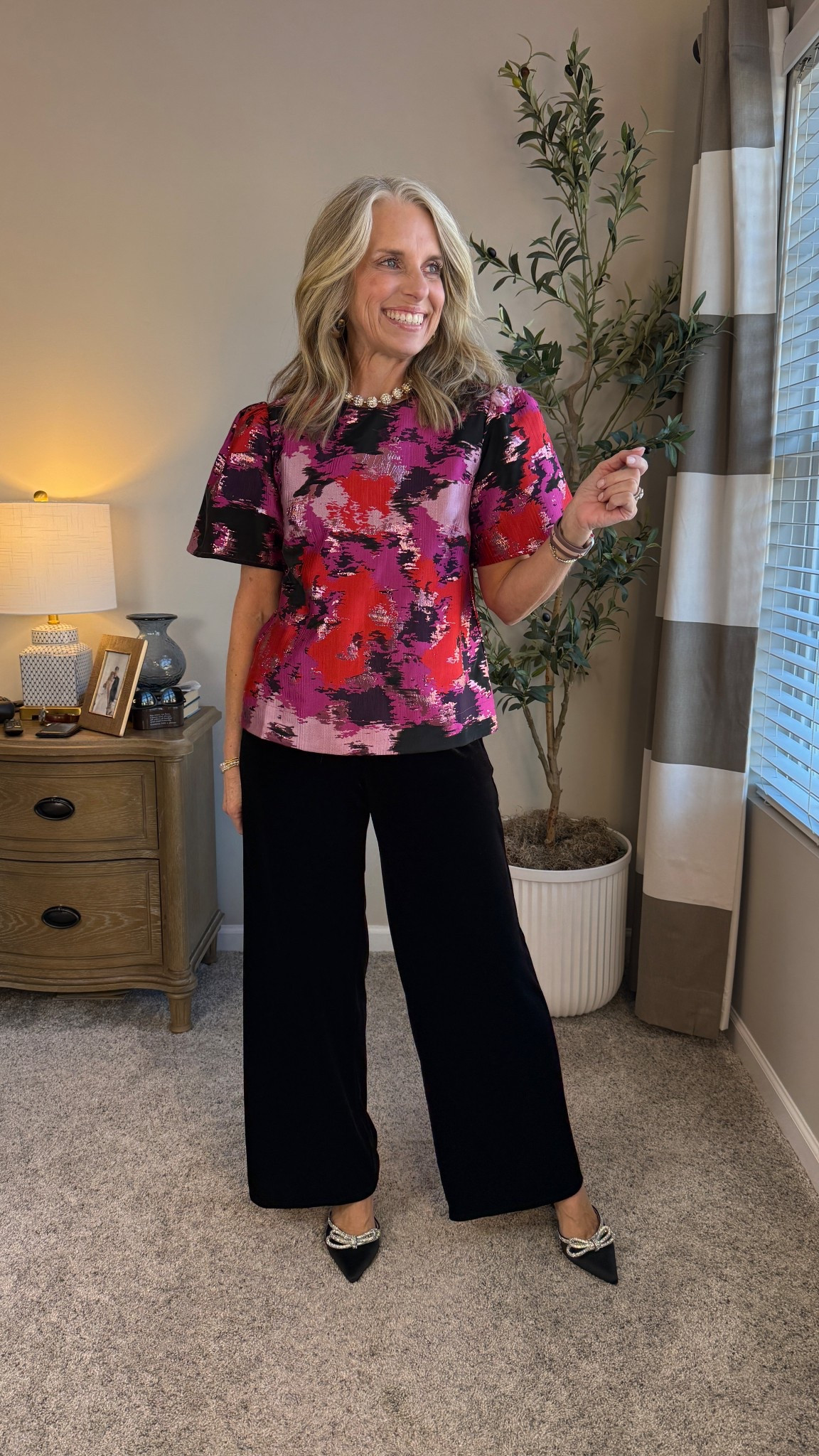 Holiday party look. Wearing XS top and pants 

#LTKOver40 #LTKSeasonal #LTKHoliday