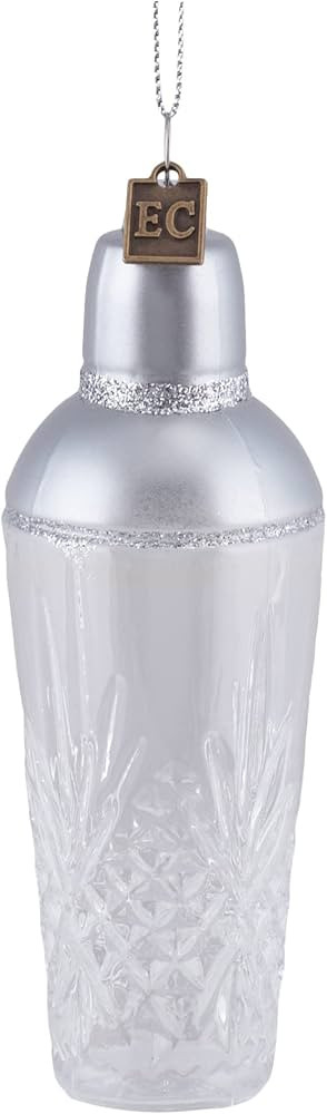 RAZ Imports 4253110 Eric Cortina Collection Cocktail Shaker Ornament, 5.5-inch Height, Glass | Amazon (US)