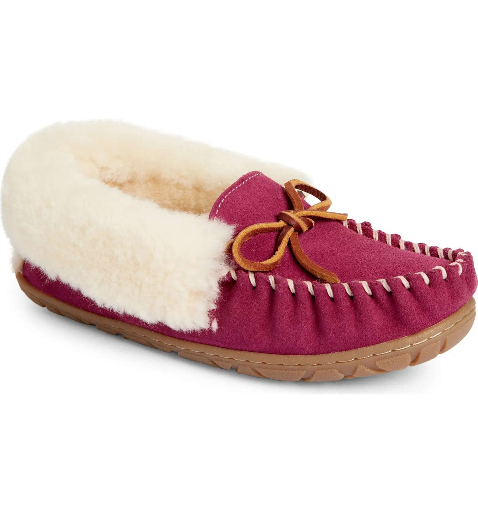 Wicked Good Genuine Shearling Moccasin Slipper (Women) | Nordstrom