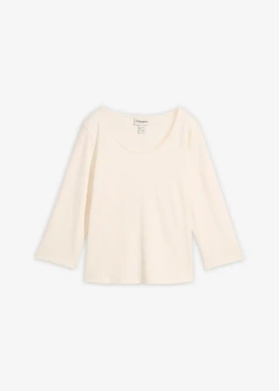 Heavy Jersey 3/4-Arm Shirt aus reiner Bio-Baumwolle | Bonprix DE