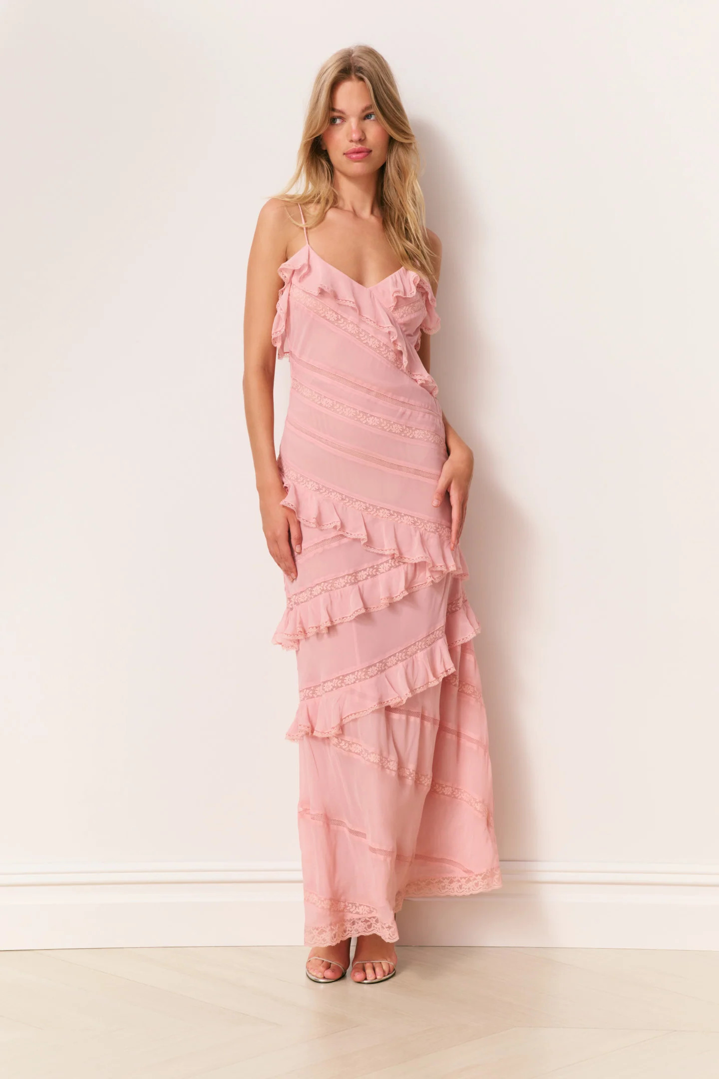 Louie Chiffon Ruffle Maxi Dress | LoveShackFancy