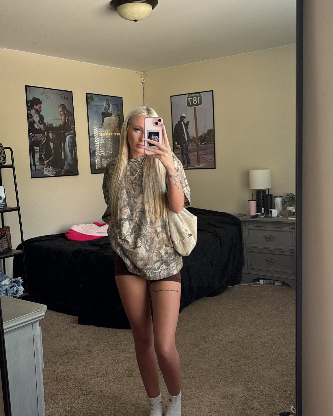softest tshirt EVER + cute camo moment