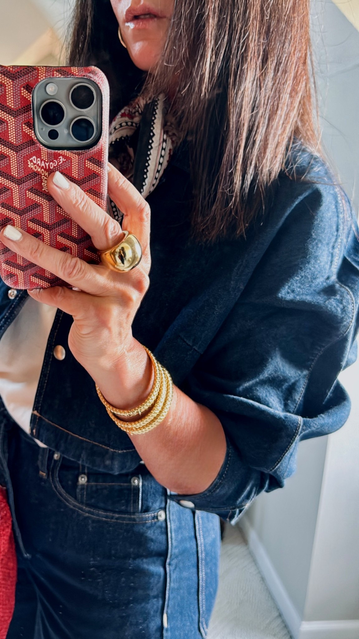 Denim on denim 

#LTKSeasonal #LTKParties #LTKOver40