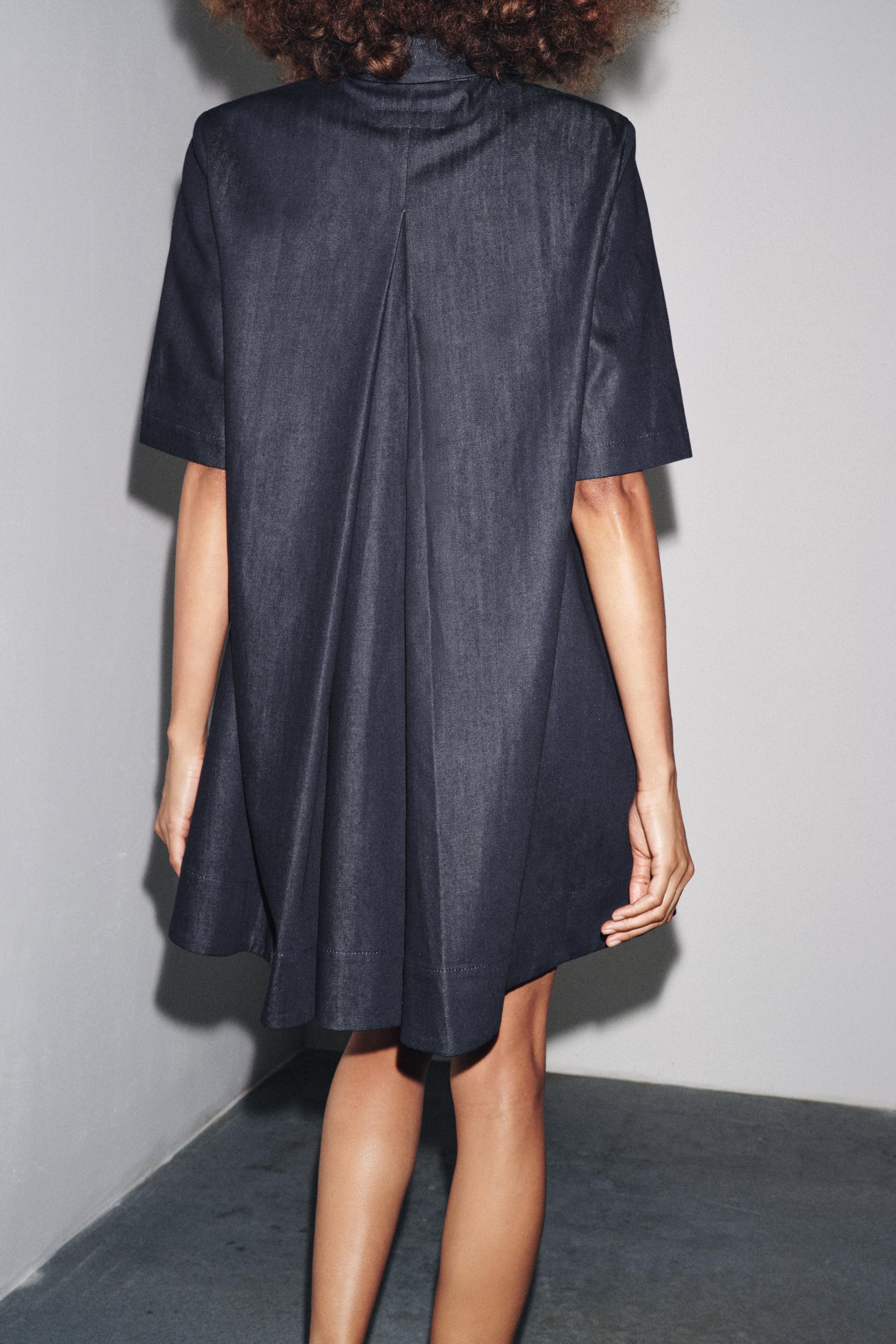 ZW COLLECTION DENIM MINI DRESS | Zara US