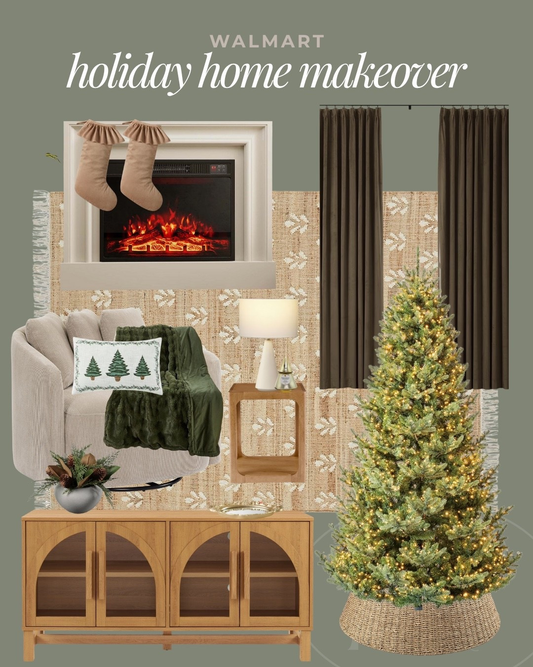 These Walmart holiday home finds are perfect for a festive refresh, but the rugs, curtains, and furniture are timeless pieces you can enjoy all year long.

#LTKSeasonal #LTKHome #LTKHoliday