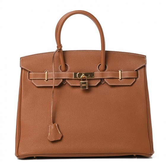 Togo Birkin 35 Gold | Fashionphile