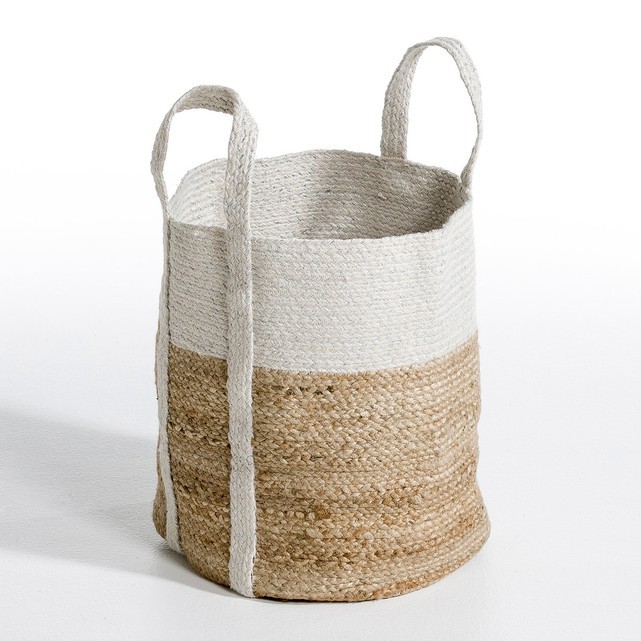 Tabea Two-Tone Jute Basket | La Redoute (US, CA, DE, IT, PL)