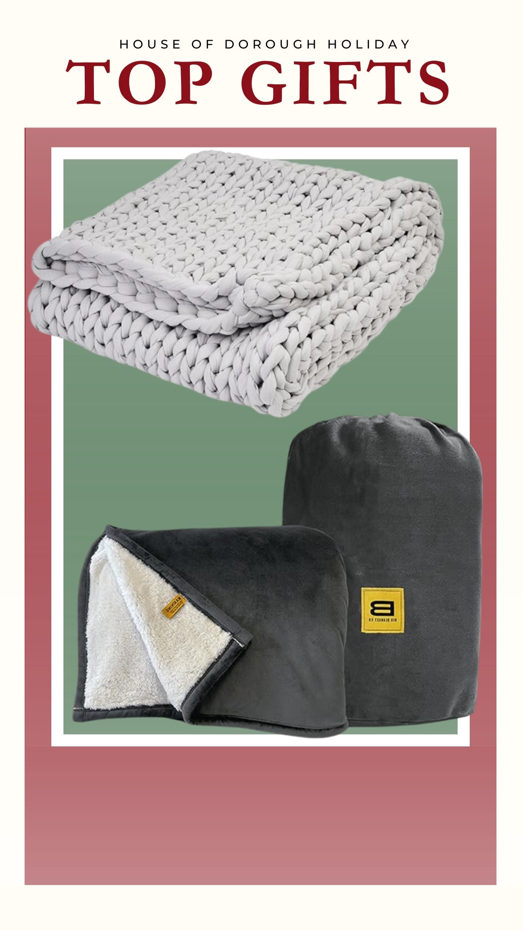 TOP GIFTS I HAVE BEEN GIVEN!! 

This weighted blanket is not only cute but it works so well! I love it! + This huge blanket is a family favorite in our living room when we cuddle up to watch movies! It is so incredibly comfortable and big!!

#LTKGiftGuide #LTKHome #LTKHoliday