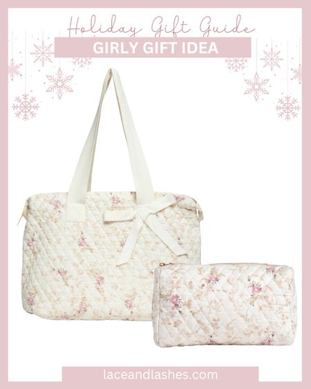 How darling is this floral tote and cosmetic pouch?! Perfect holiday gift idea for her 🎀🌸

#LTKHoliday #LTKGiftGuide #LTKSeasonal