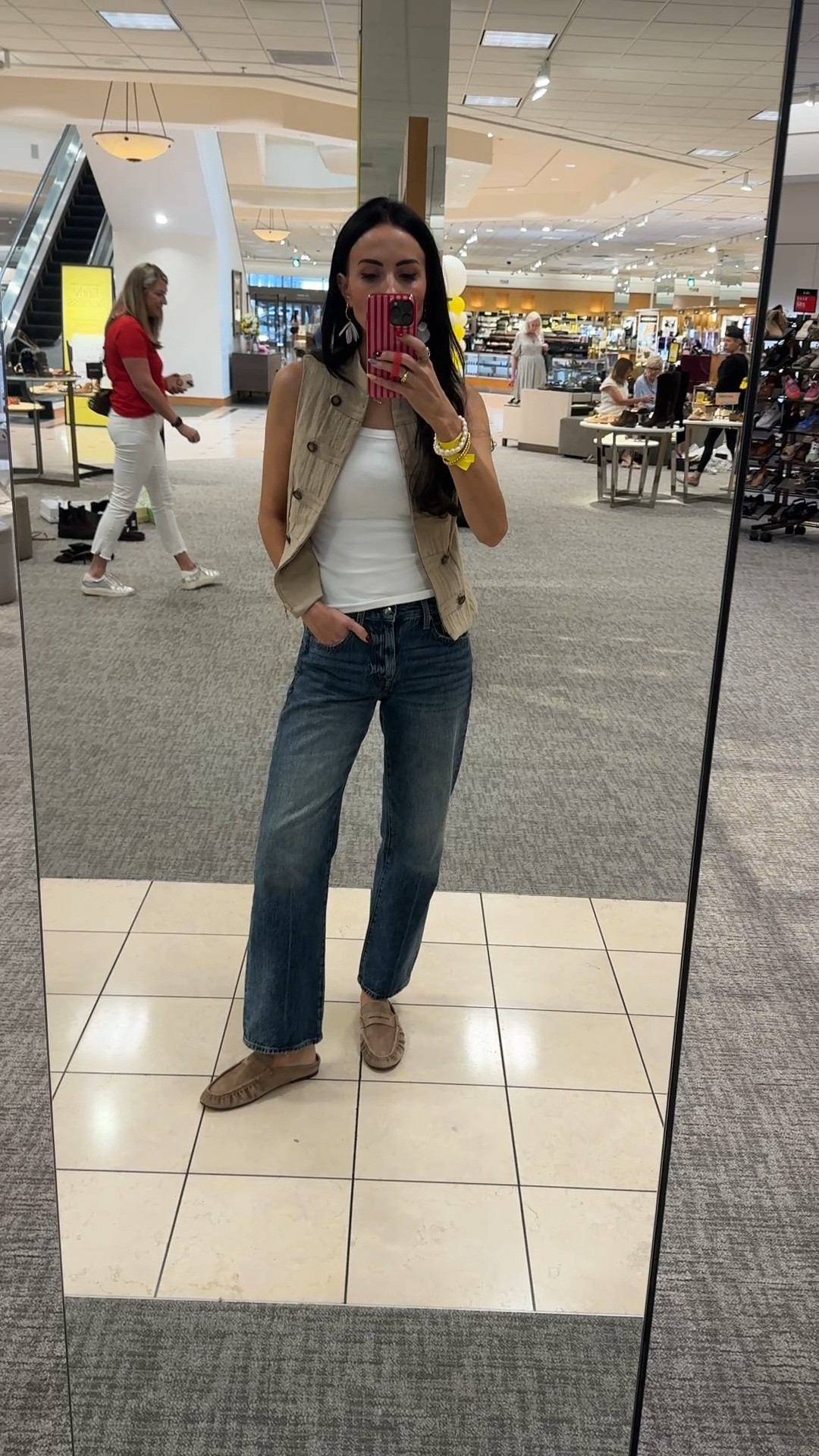 These are not in the sale but I loved them! Super chic and comfy. Fit is tts or a trunk but big.