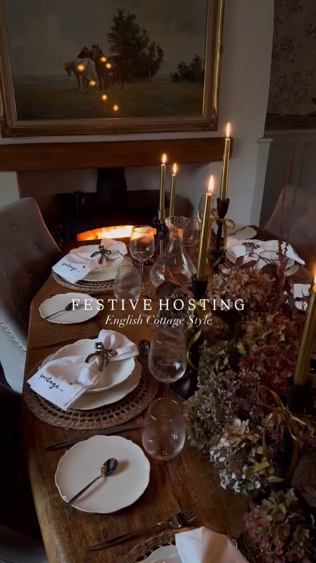 I love to host over the festive season and so it’s never too soon for me to think about how I’m going to make my table extra special and cosy ✨ 

The hydrangeas are finishing in the garden now so I’ve cut the heads and brought them inside to dry out and the peony leaves have turned the brightest of reds making a gorgeous warm centrepiece.

From the porcelain plates, candlesticks to the glassware, every element is styled with @laredoute_uk’s tableware range. Warm, inviting and timeless 🕯️

What’s the one detail that makes a festive table feel special to you?”

AD

#lovelaredoute #festivetables #cottagecore #cottagestyle #christmastable