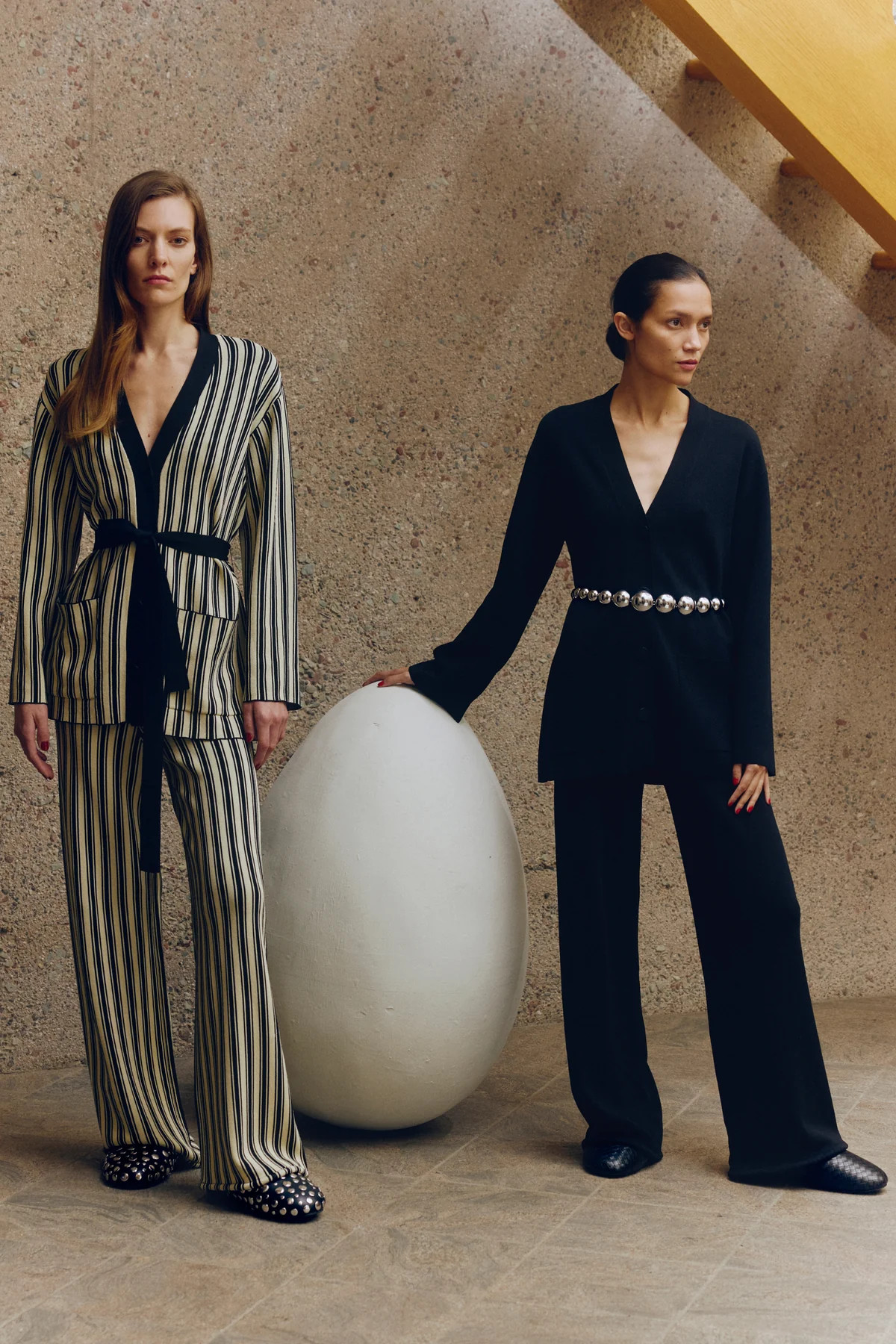 Max
           Belted Knit Cardigan in Black | Simon Miller