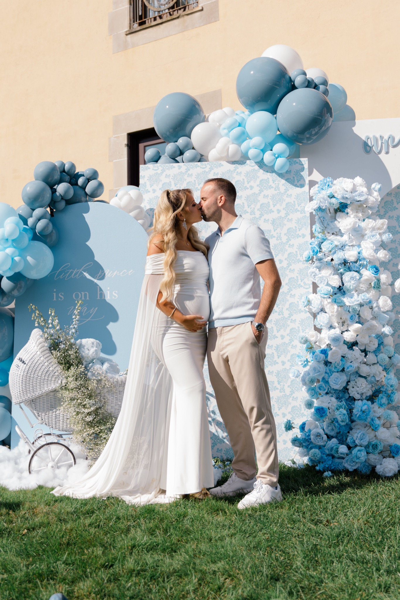 The most perfect dress for my baby shower! It wasn’t maternity but I sized up one! 