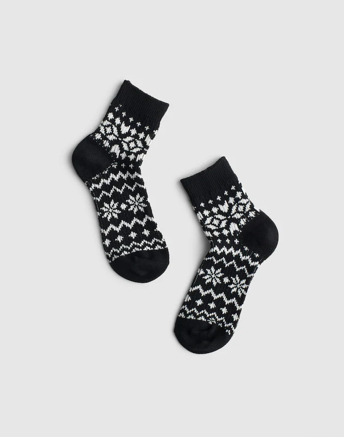 Brushed Fair Isle Socks | Madewell