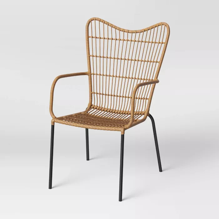 Wingback Patio Accent Chair - Natural - Opalhouse™ | Target