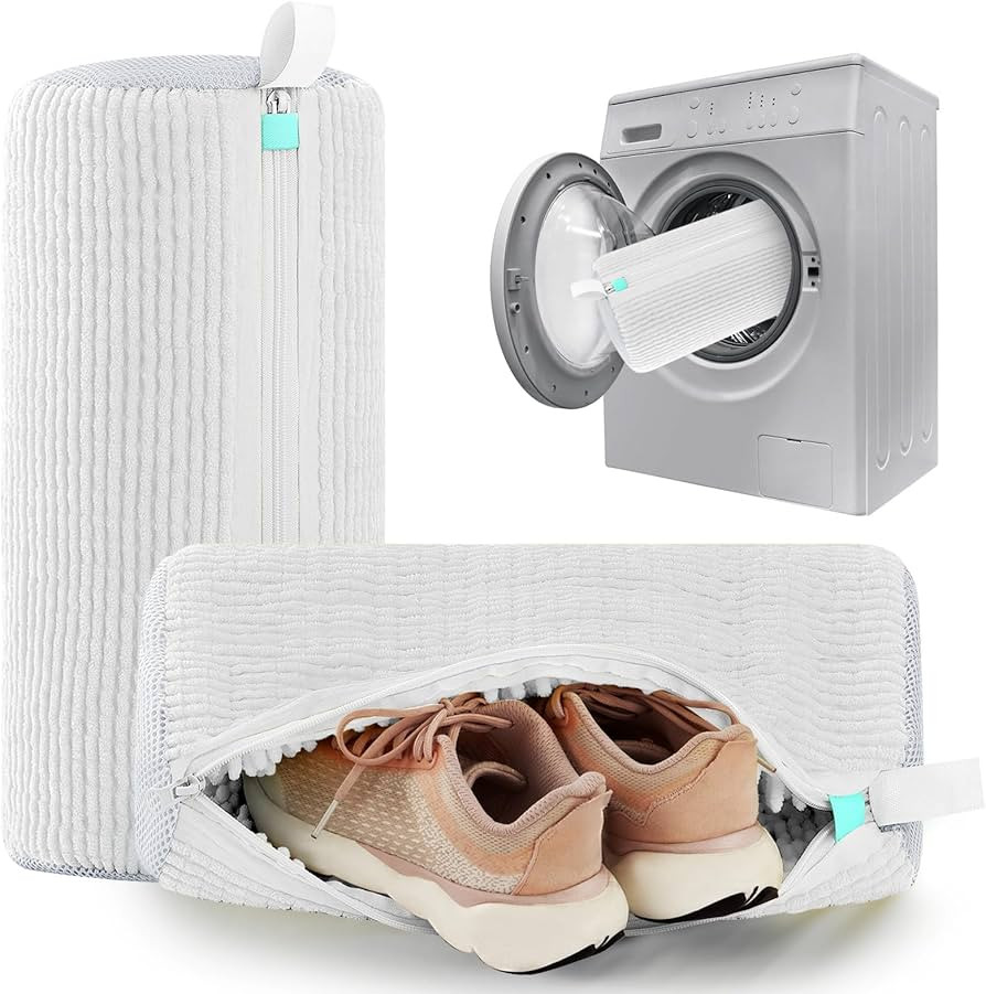Shoe Washing Machine Bag Laundry Shoe Bag for Washer and Dryer Reusable 2pc Shoe Cleaning Bags fo... | Amazon (US)