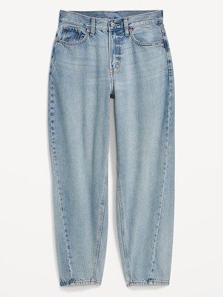 Extra High-Waisted Non-Stretch Balloon Jeans for Women | Old Navy (US)