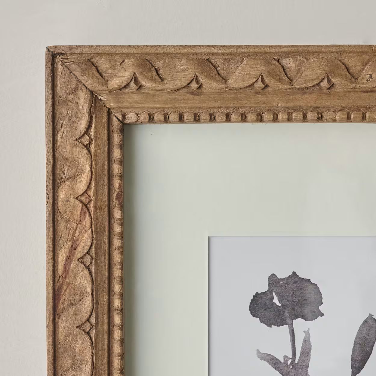 Willa Antiqued Wood Wall Frame with Matte | Magnolia