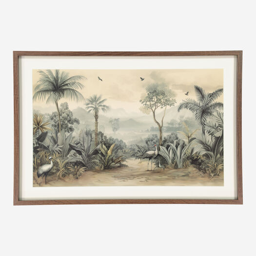 Sepia Palm Wall Art 40x60cm | TK Maxx