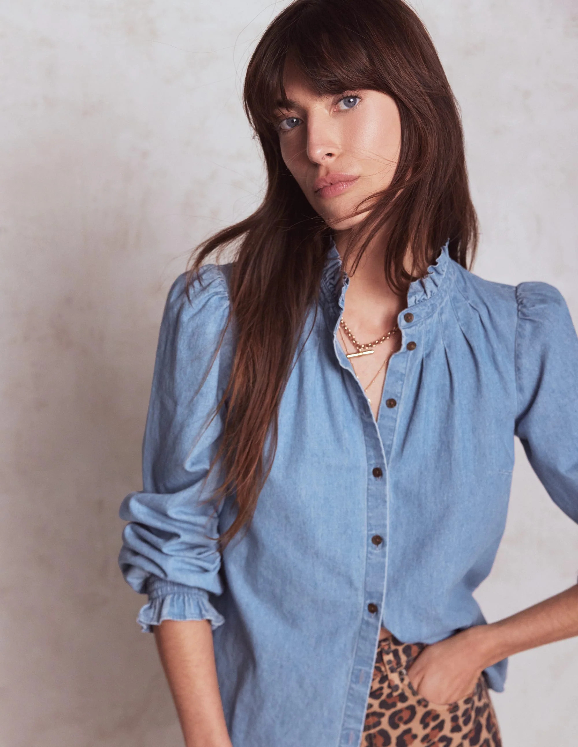 Lorna Denim Top-Light Authentic | Boden (US)